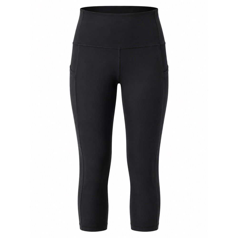 Lululemon Speed Up Crop‎ Leggings Women 4 Black High Rise Pockets Running